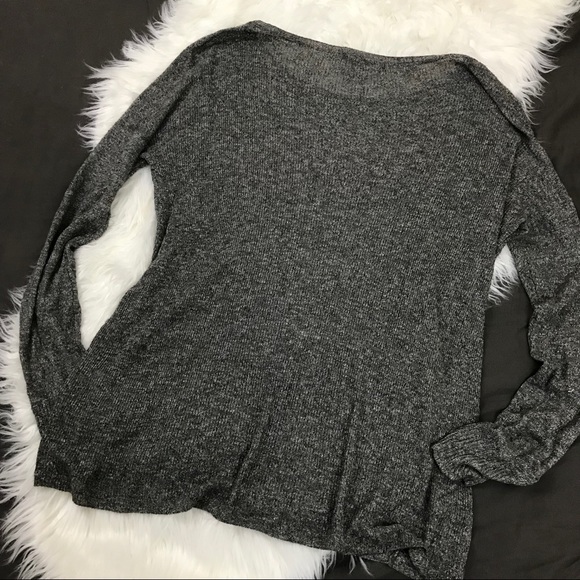 Vince lightweight linen knit sweater charcoal - Picture 6 of 6